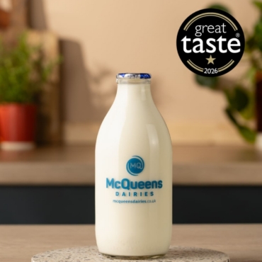 Organic Whole Milk In Glass Bottle 1 Pint