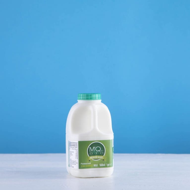 Plastic bottle shop for milk