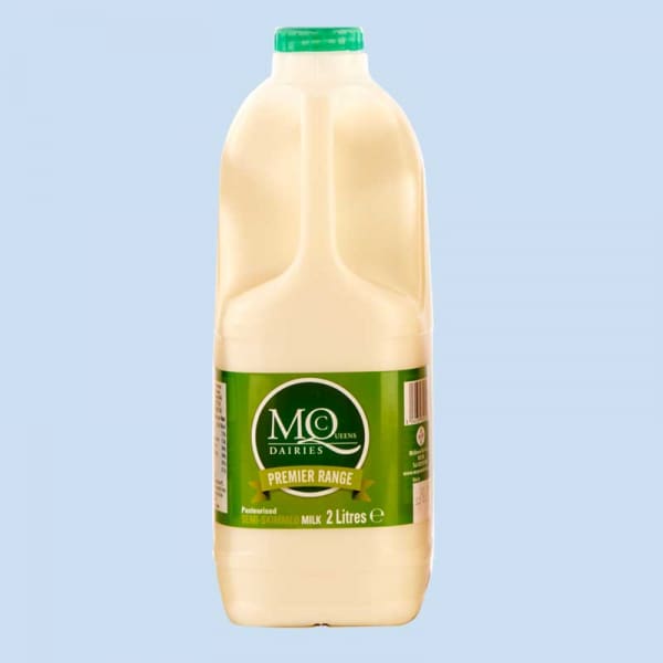 2 litre semi skimmed plastic modern milkman