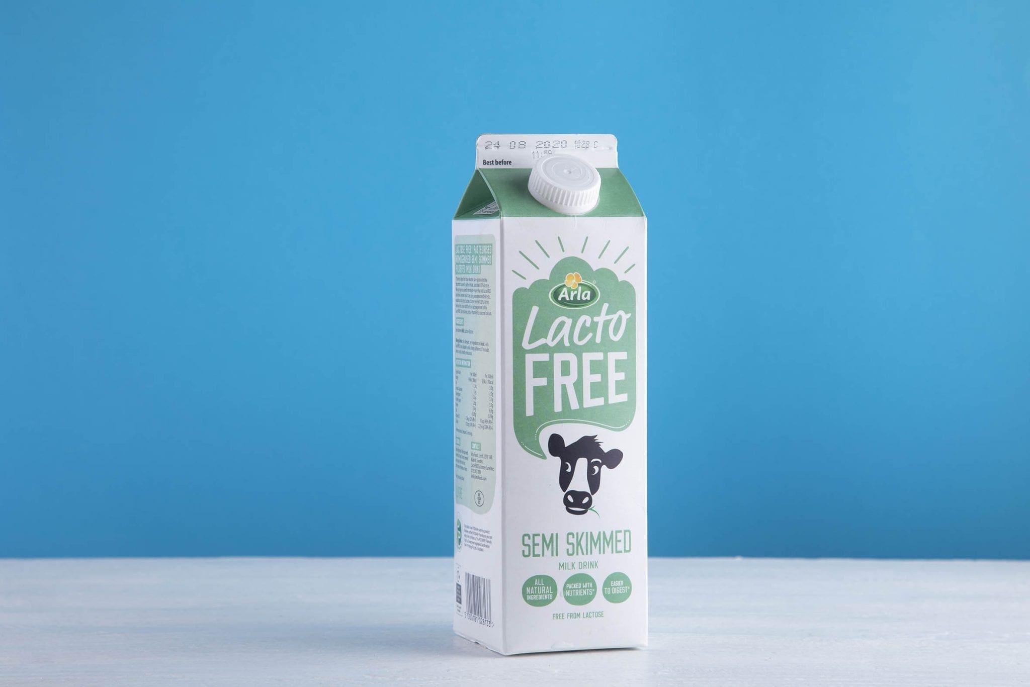 Lactose Free Semi Skimmed Milk McQueens Dairies