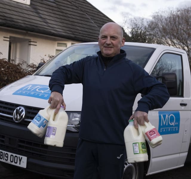 modern Milkman Edinburgh milk delivered