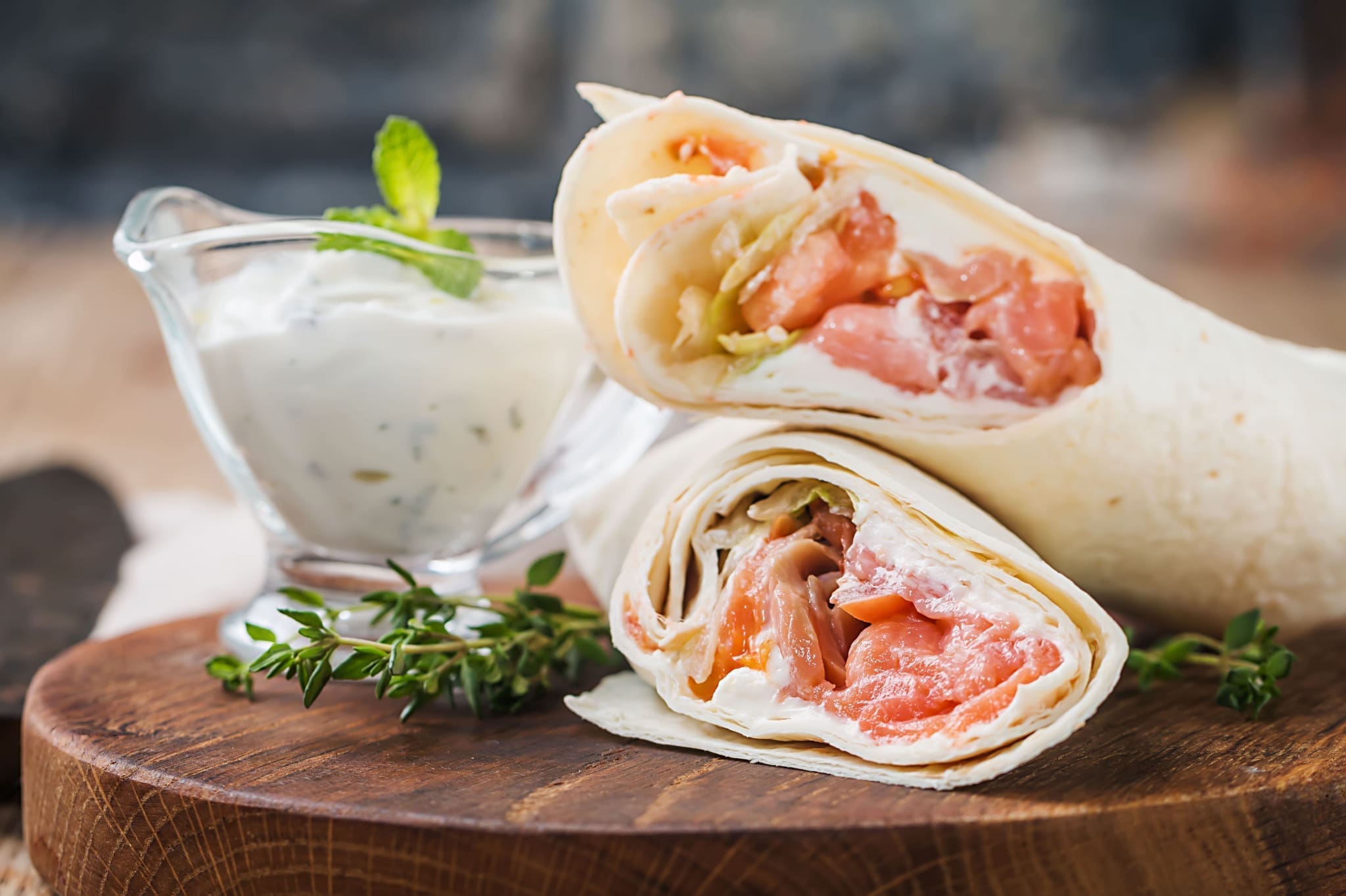 Salmon and Egg Breakfast Wrap