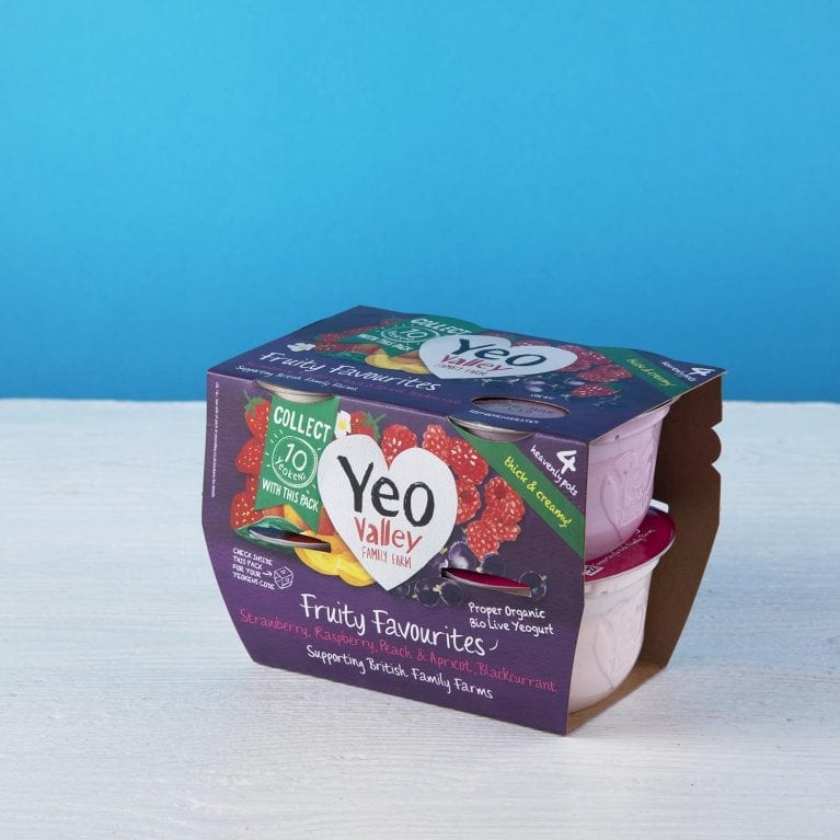 Yeo Valley Organic Yogurt Assorted Four Pack McQueens Dairies