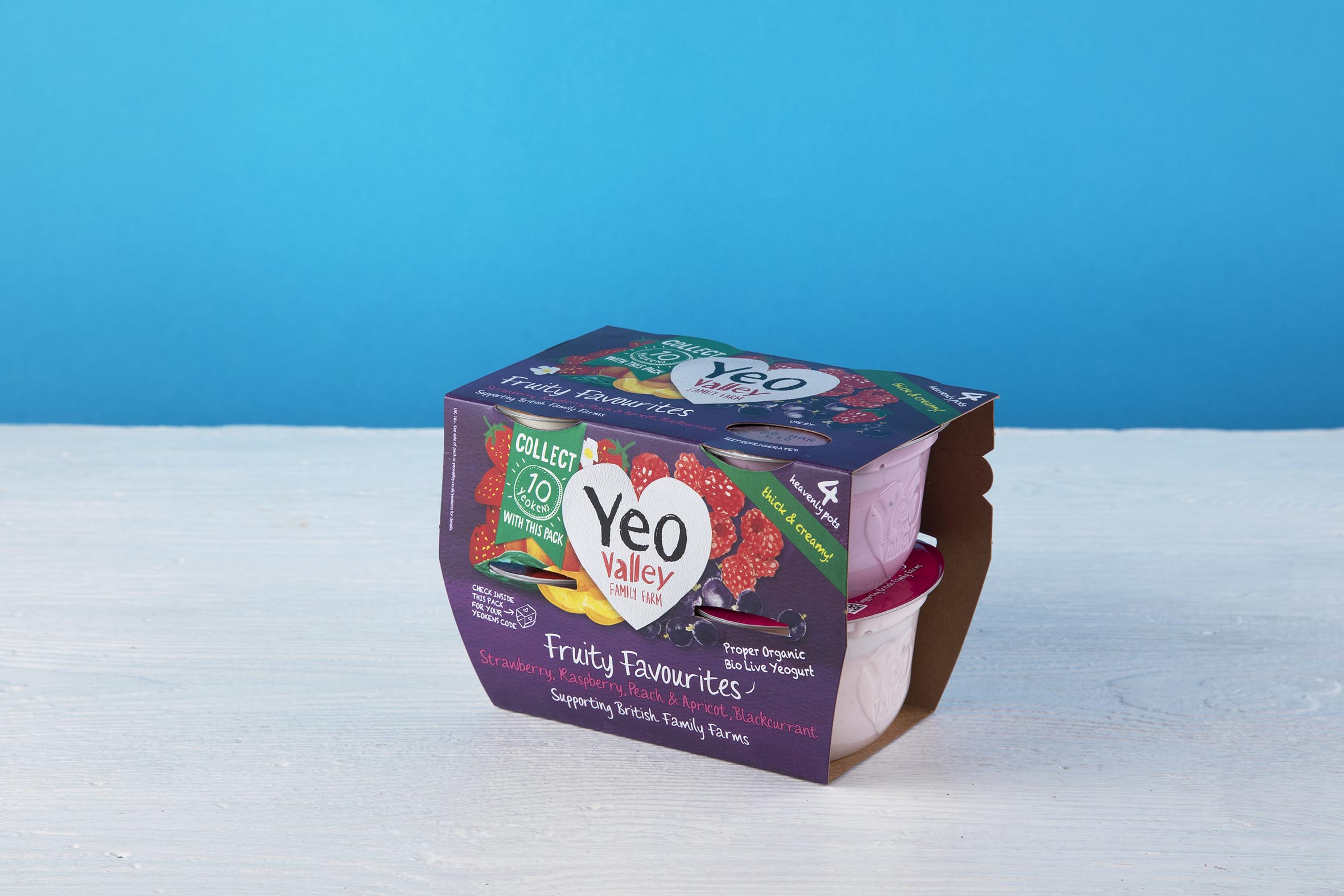 Yeo Valley Organic Yogurt Assorted Four Pack McQueens Dairies