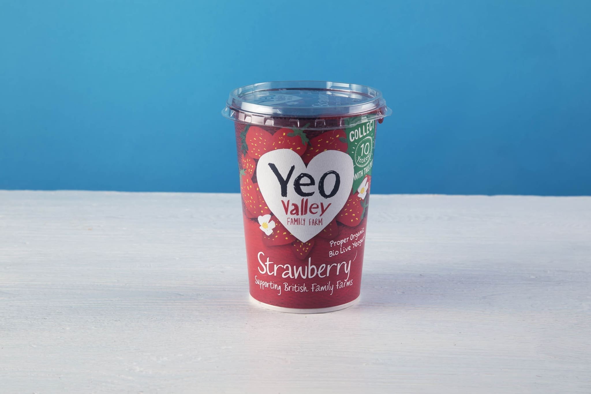 McQueens Dairies Strawberry Yeo Valley Strawberry Yogurt