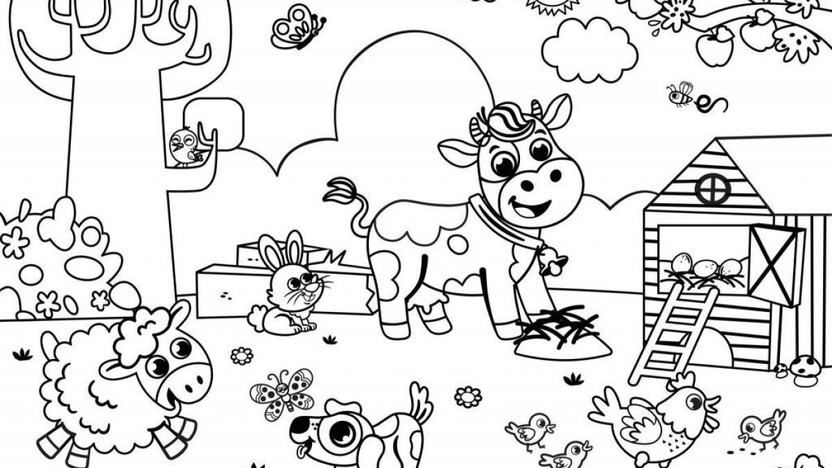 Old Macdonald Coloring Pages Free - McQueens Dairies Colouring In Page 1 1 1024x726 1200x675