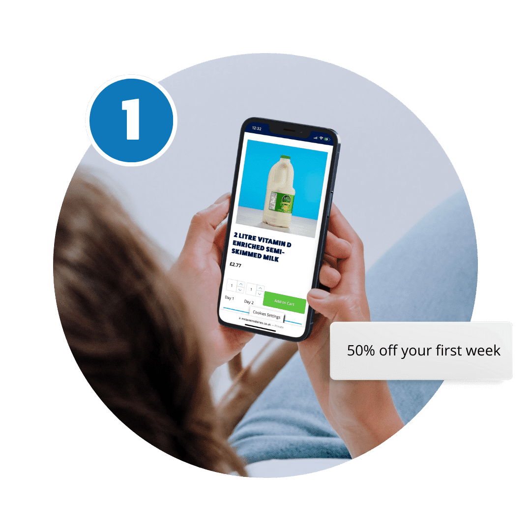 Doorstep Milk & Essentials Delivery for 7AM McQueens Dairies