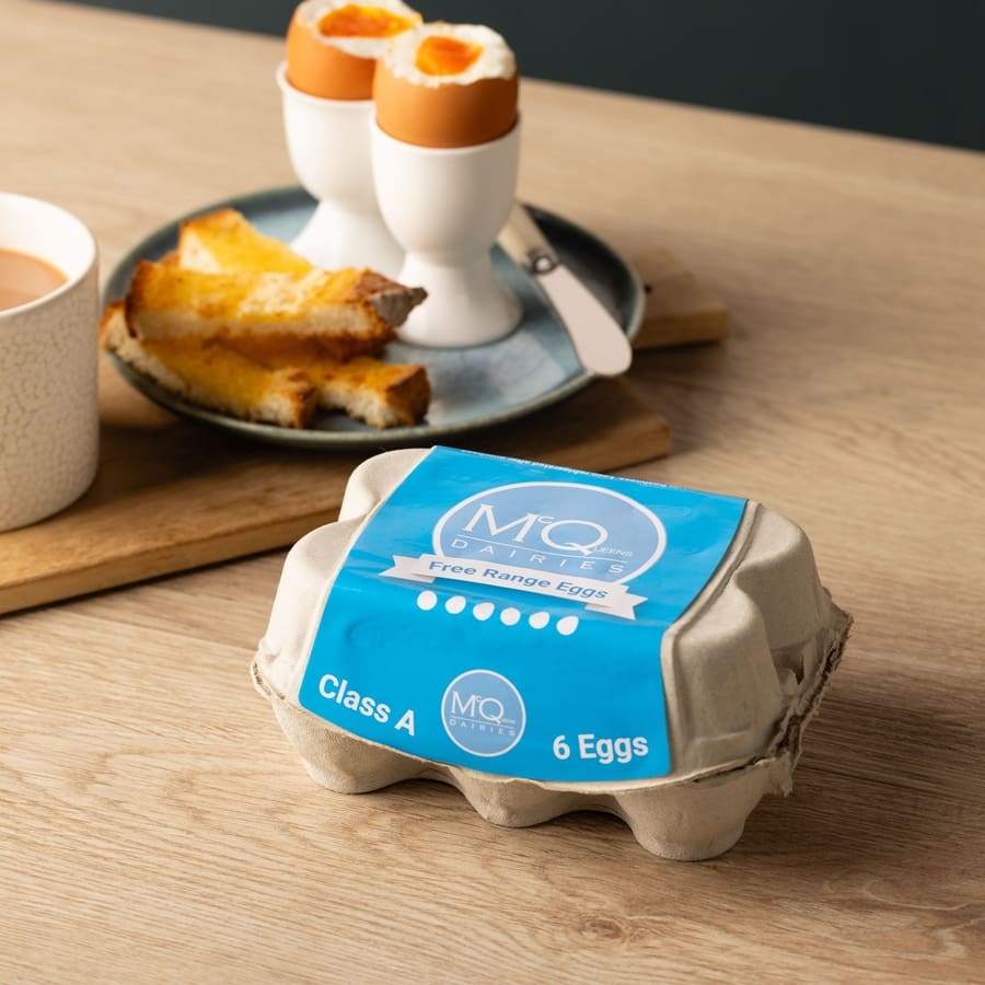 Large Free Range Eggs x 6 Delivered | McQueens Dairies