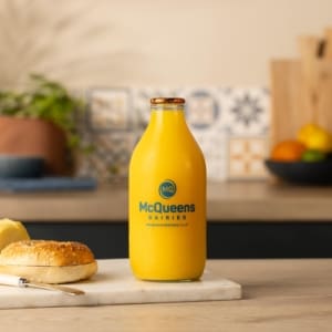 McQueens Dairies – Orange Juce 1 Pint Glass 2 – mcqueensdairies.co.uk
